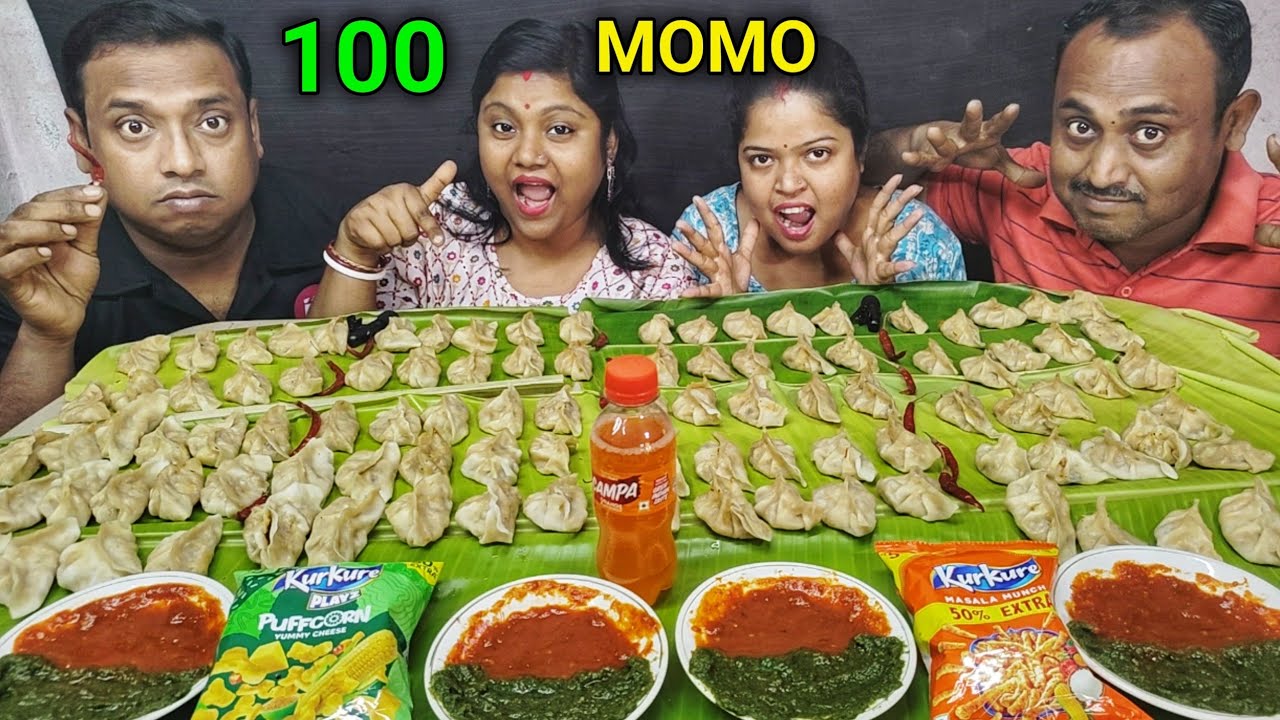 100 CHICKEN MOMOS EATING CHALLENGE // BENGALI FOOD CHALLENGE // food family & more 
