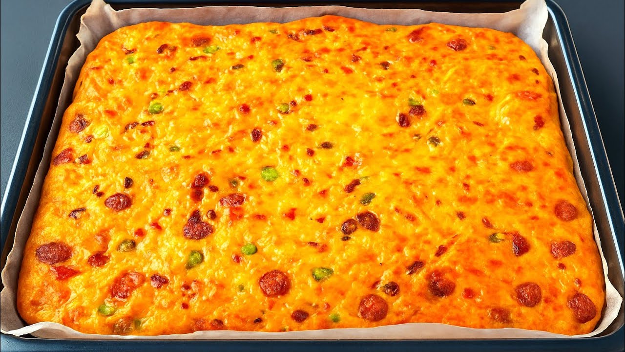 ВИРУСНЫЙ рецепт 🍕 Быстрая пицца без дрожжей за 30 минут 🔥