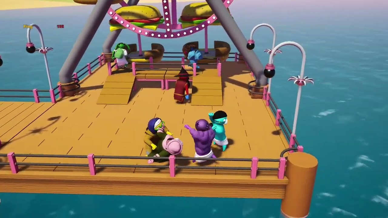 Playing gang beasts 