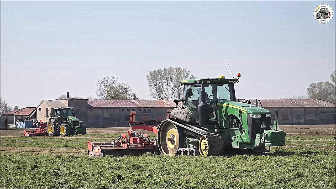 JD | 8360RT & 7R 290 Gen 2 | Maschio Toro 7m | GARAVELLI | Big harrowing in Italy 2022
