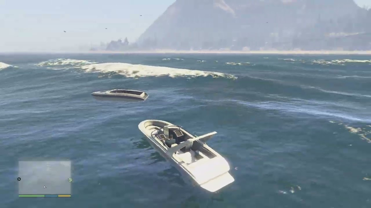 Riding a Boat and Cinematic Scenes - Grand Theft Auto V