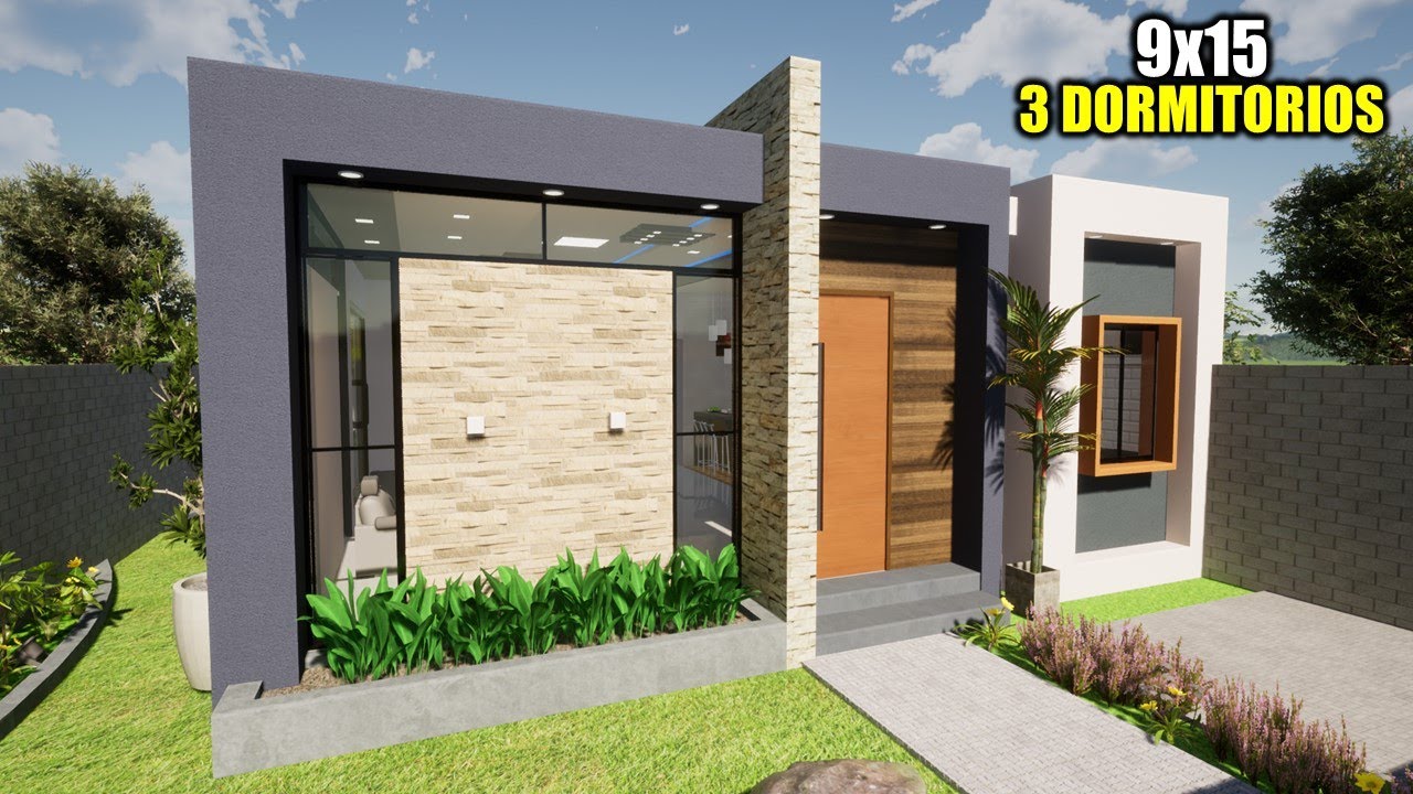CASA MODERNA Y ECONÓMICA 9X15 DE UN PISO CON 3 DORMITORIOS (RVL CASAS)