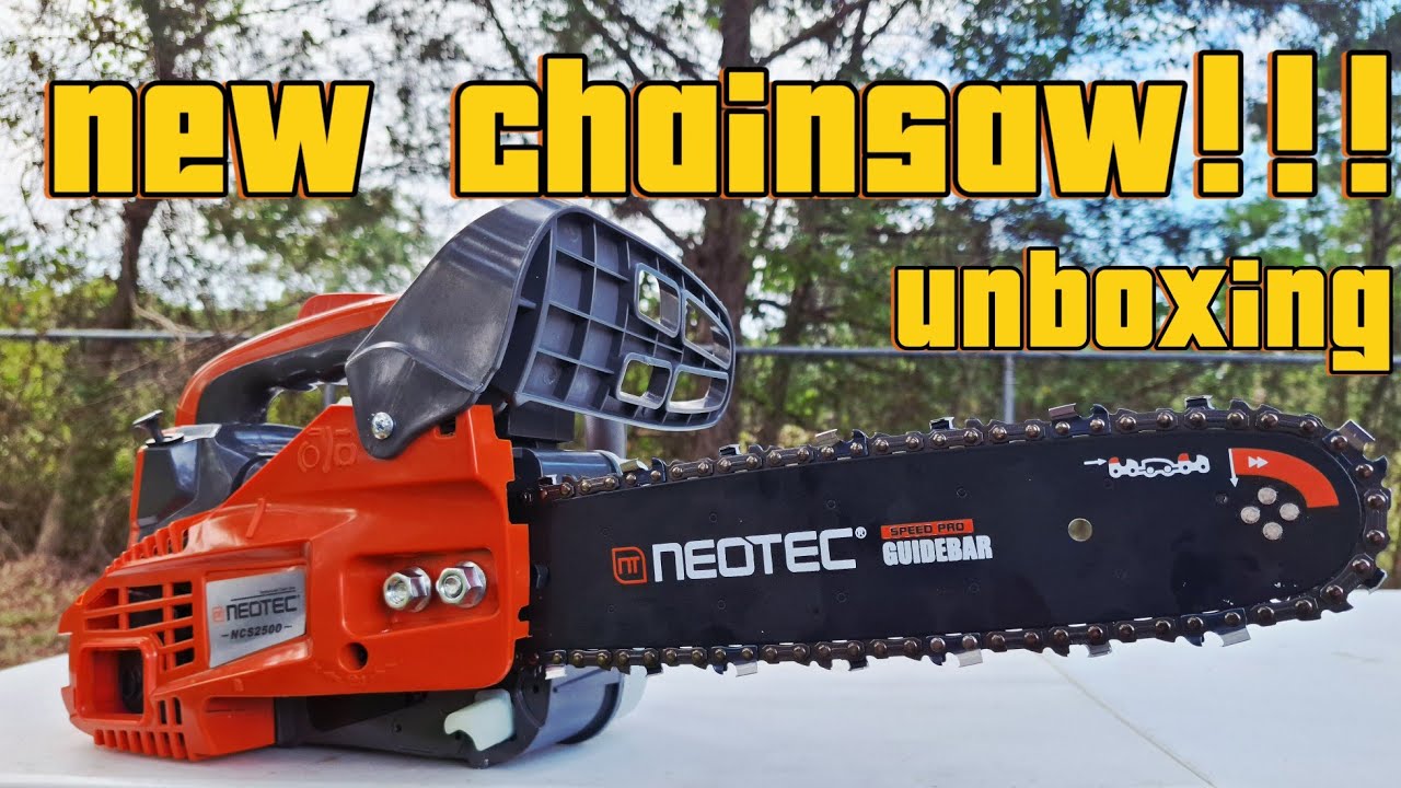 Бензопила NEOTEC NCS2500 с верхней рукояткой! Распаковка и первые впечатления!