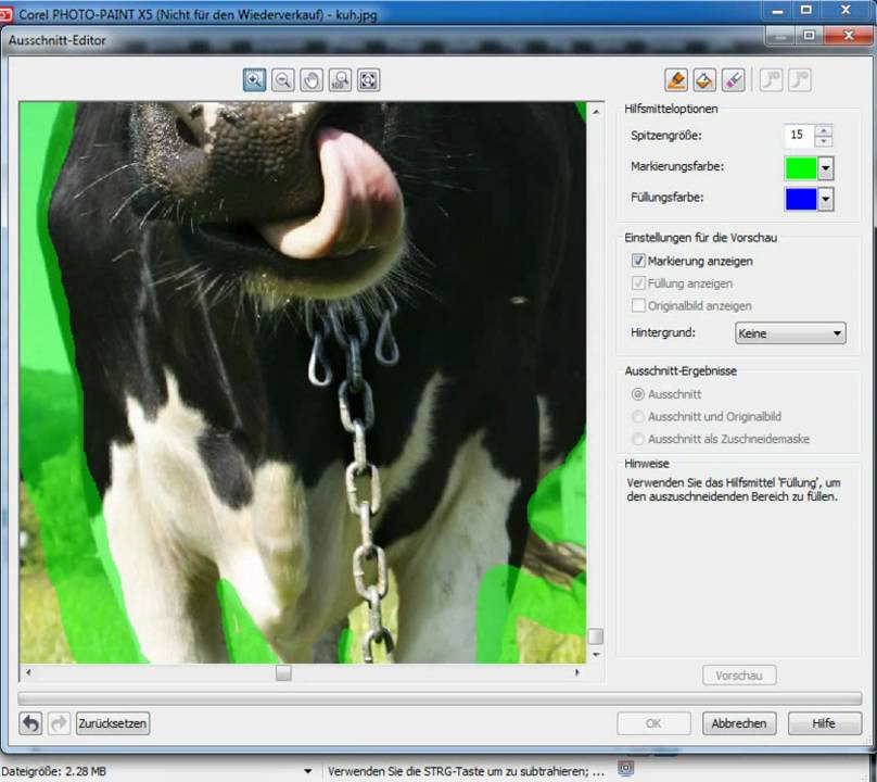 Tipp zur CorelDRAW Graphics Suite X5 - Freistellen mit Corel PHOTO-PAINT X5