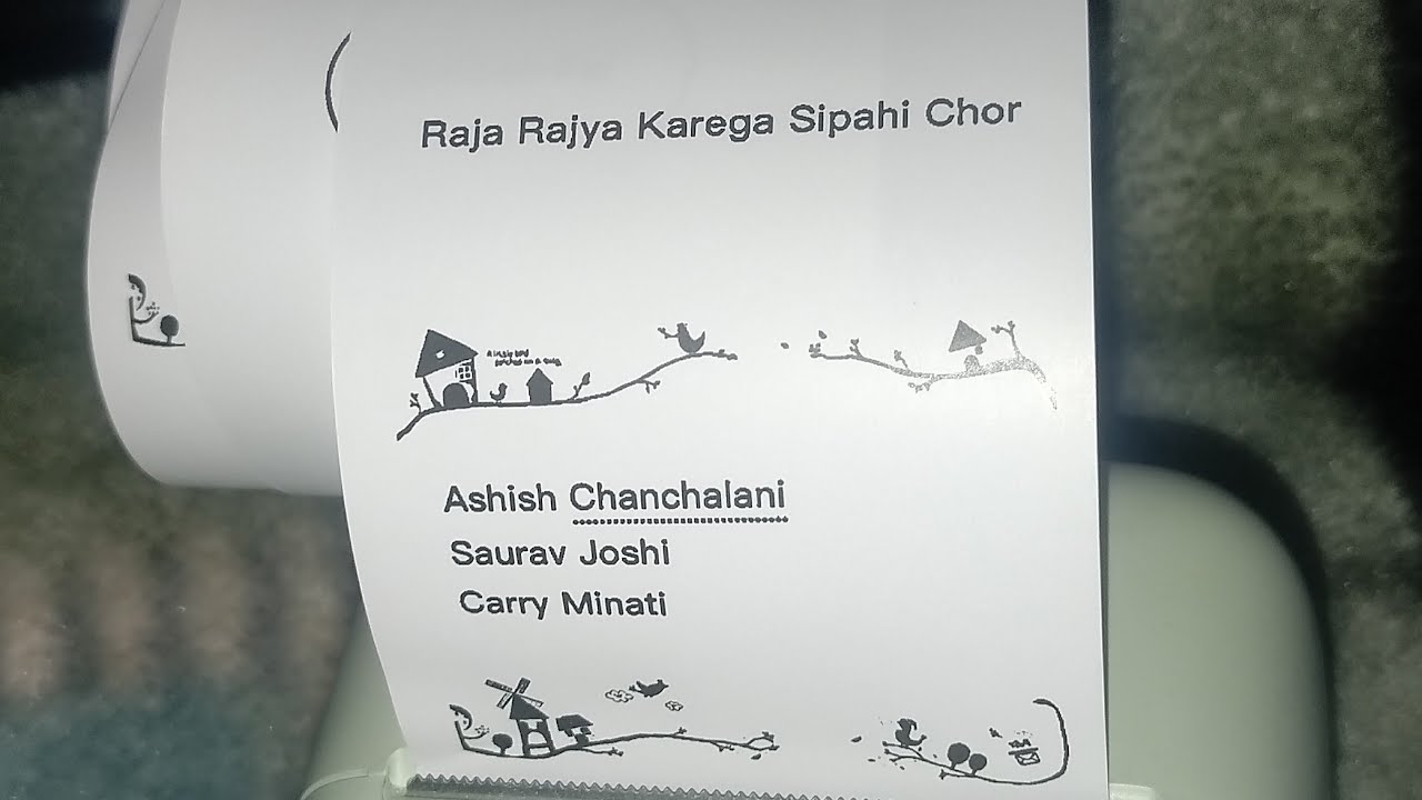 Saurav Joshi, Ashish Chanchalani, Carry Minati Name Printed by printer🖨 