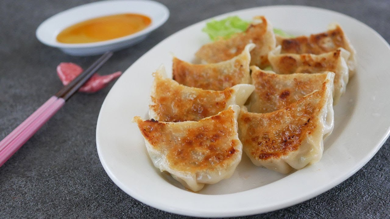 「まるめし」うまいっ♡焼き餃子ジューシーでカリカリ | Yaki Gyoza  (Fried Dumplings)