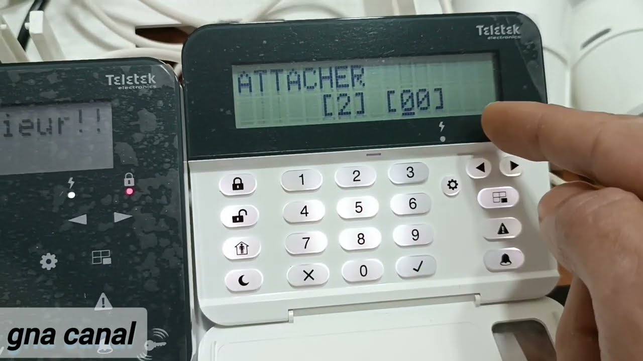 comment activer la zone du clavier LCD. sur l'alarme Éclipse 8+ TELETEK