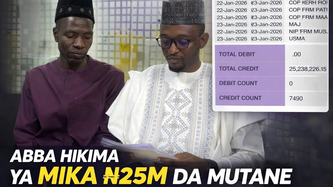 Abba Hikima Ya Mika ₦25M Da Mutane Suka Hada Masa Domin Rage Radadin Kisan Iyalin Malam Haruna