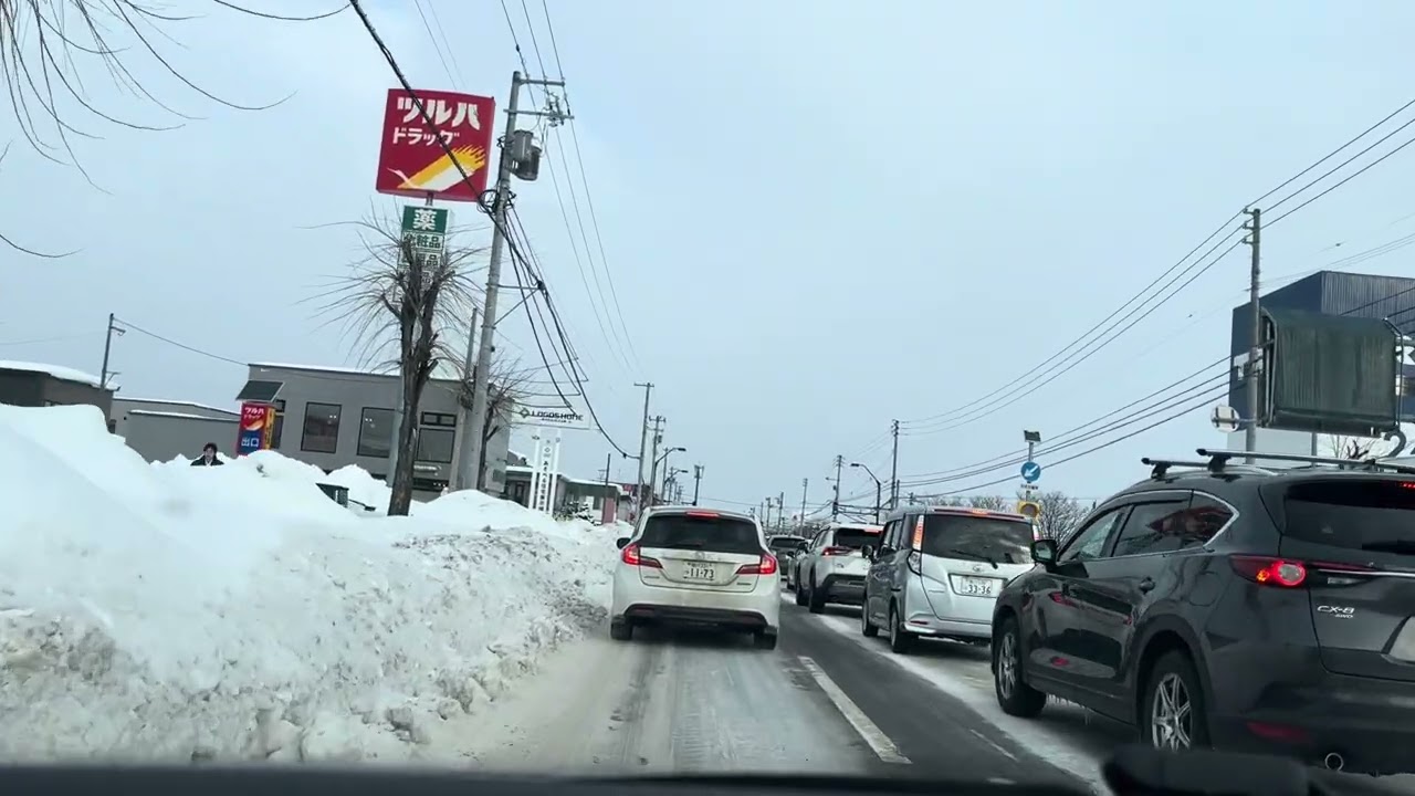 郊外から市街へ｜静かな朝のドライブ【無音】