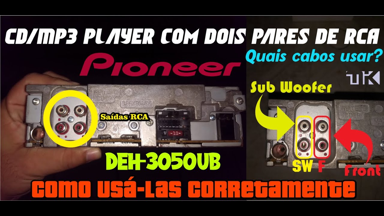 Player com dois pares de RCA - Como diferenciar e usá-las corretamente?