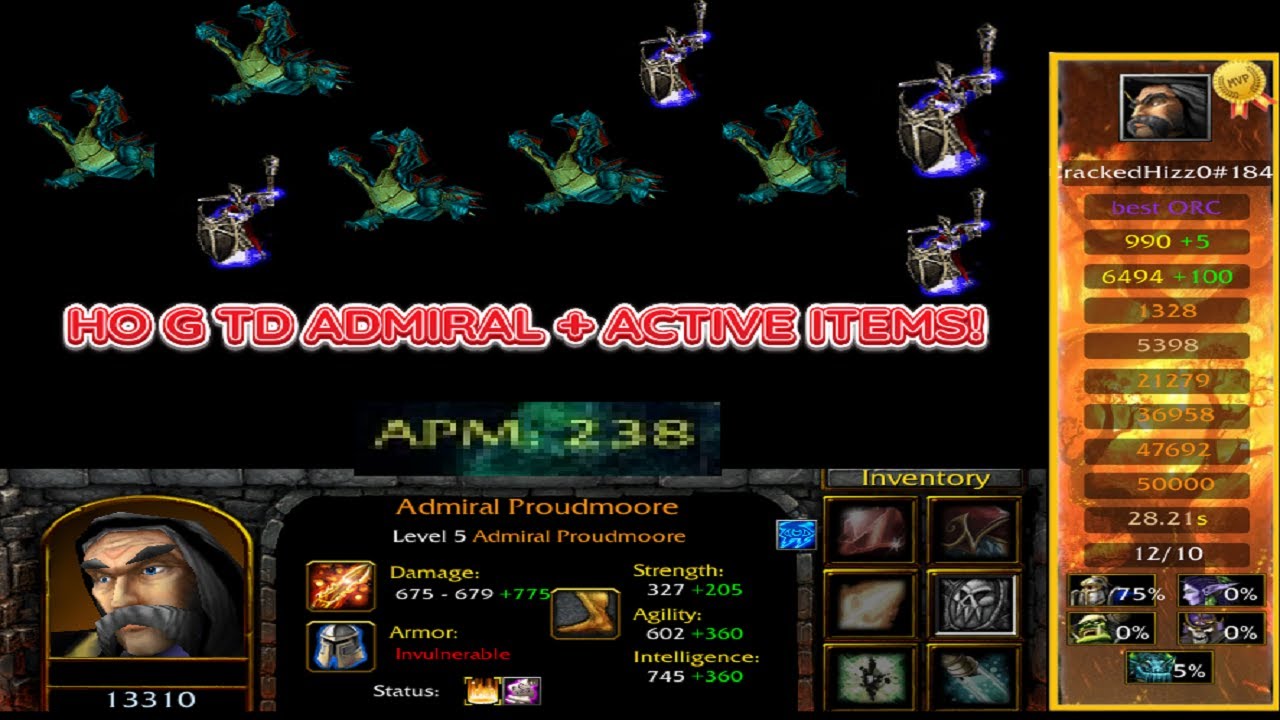 HO: G-TD [IMP-SOLOVLK] v13.8F | HEROIC ORIGINS GALAXY TD | WARCRAFT III | AP WITH 4 ACTIVE ITEMS!!
