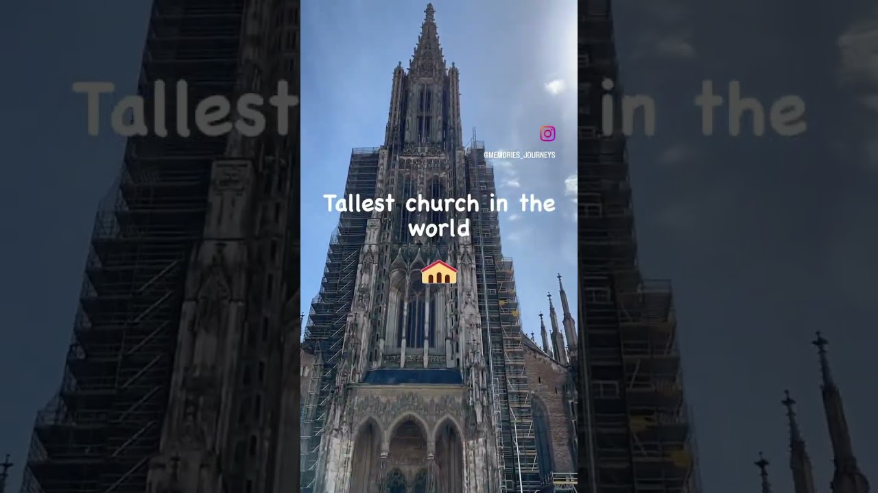 The tallest church in the world!📍Ulm Minster, Germany