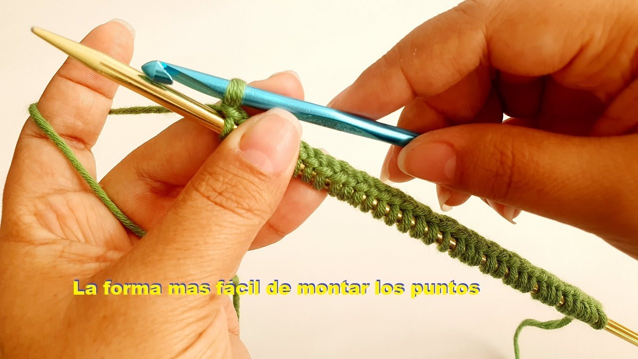 La Manera M&aacute;s F&Aacute;CIL de MONTAR PUNTOS 🧶🧵🧶🧵