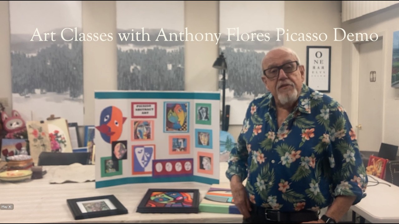 Art Classes with Anthony Flores Picasso Demo