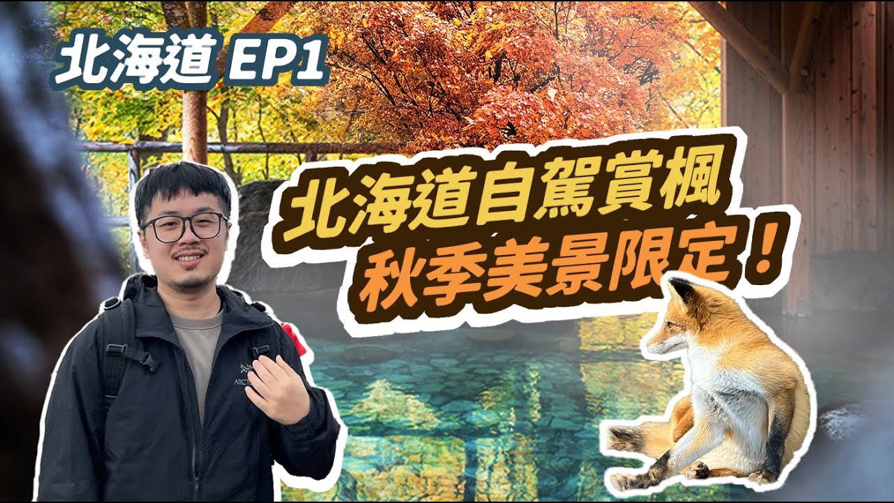 《道東EP1》層雲峽飯店晚餐開箱🍁自駕鄉間驚見職人潮店！路邊隨處驚人美景🍁療癒狐狸牧場