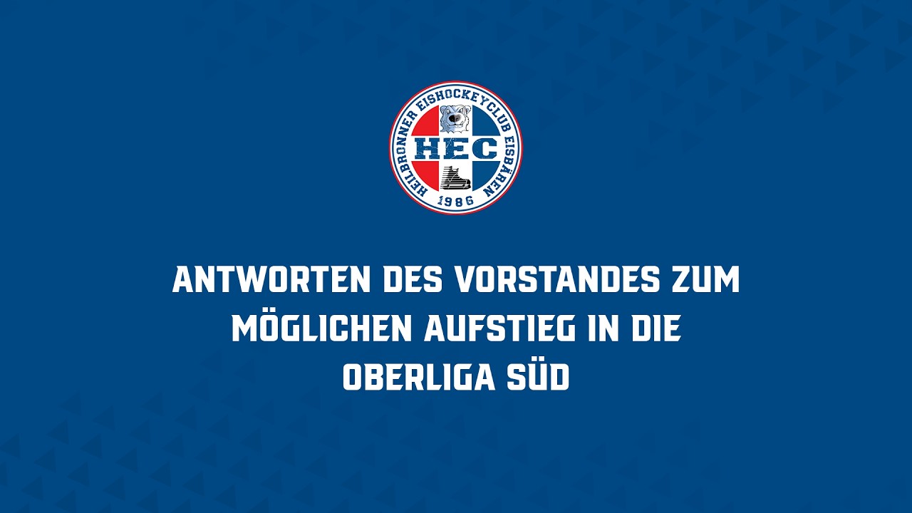 Heilbronner Eishockeyclub Eisbären e.V. |  Stellungnahme des Vorstandes zur Oberliga Süd