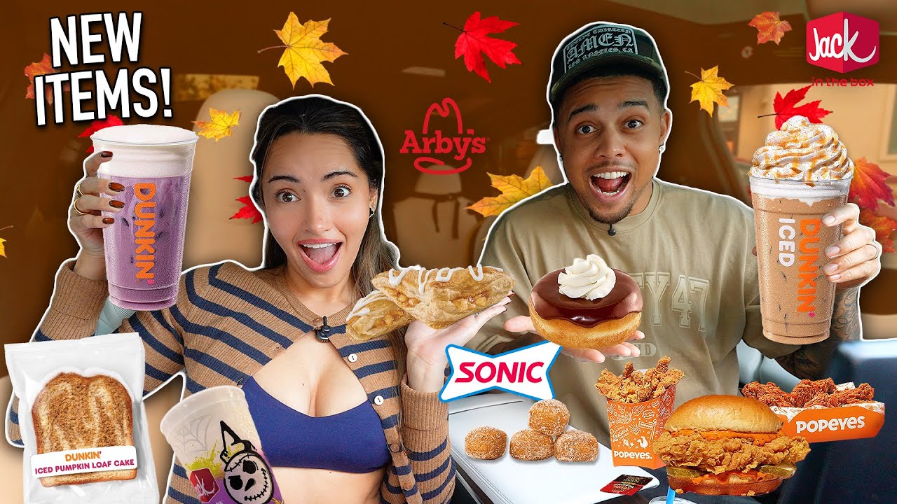 ПРОБУЕМ НОВЫЕ БЛЮДА ИЗ ОСЕННЕГО МЕНЮ ИЗ РЕСТОРАНОВ ФАСТФУДА!! 🔥 *MUKBANG/ОБЗОР*