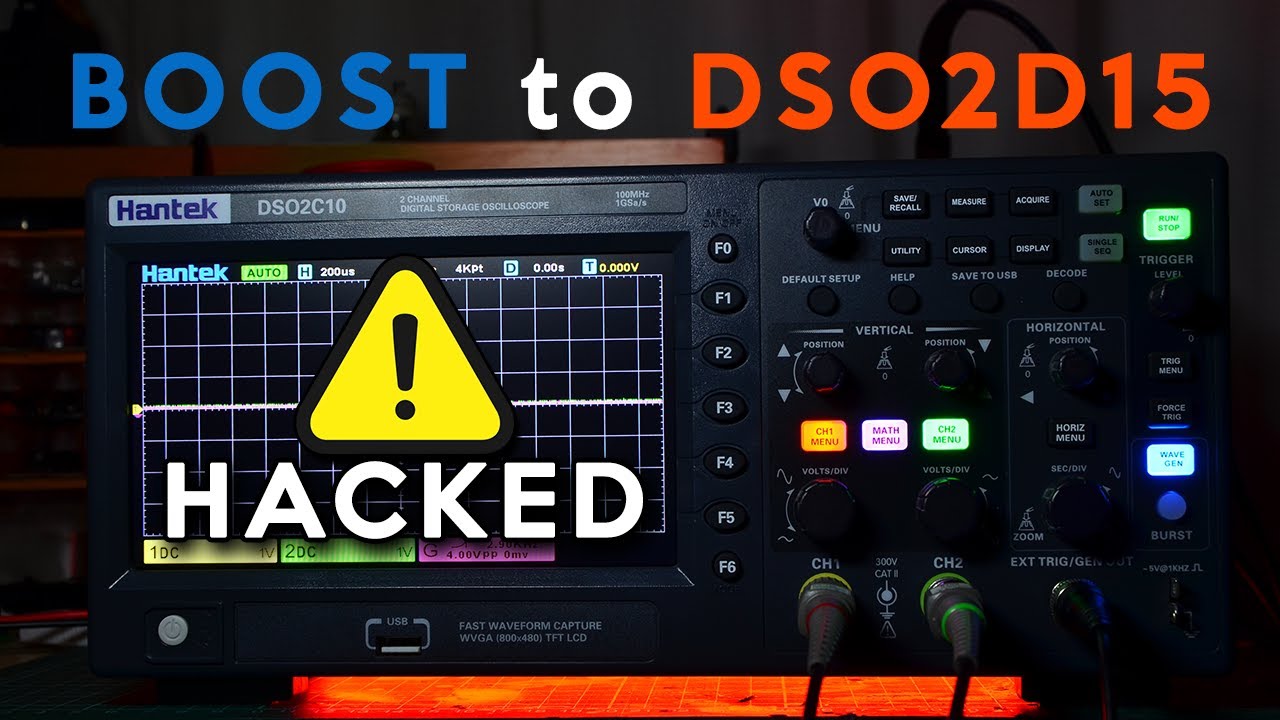 Hantek DSO2000 Serisi Osiloskoplar Nasıl Hacklenir? DSO2C10 To DSO2D15 - Meraklısına!