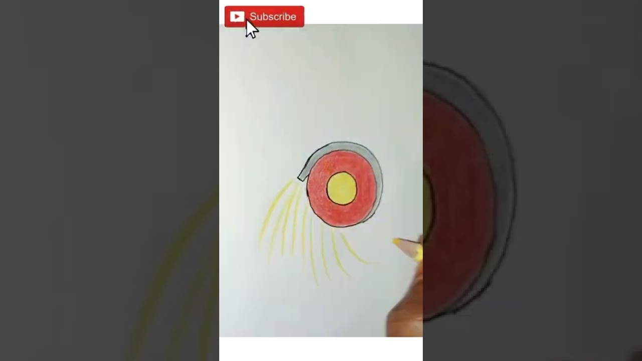 Sangu chakkaram cracker drawing 