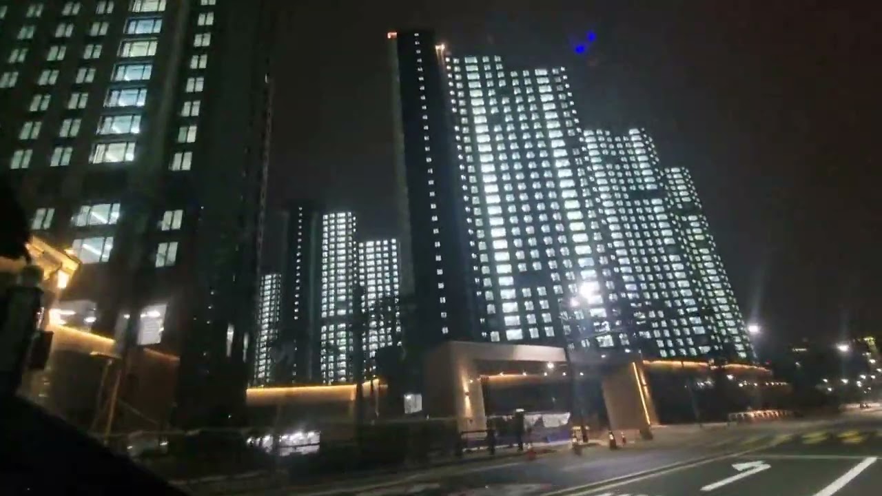 [02]검단제일풍경채2차 야간전체점등 ~ 검단제일풍경채2차(학교앞사거리4704동)