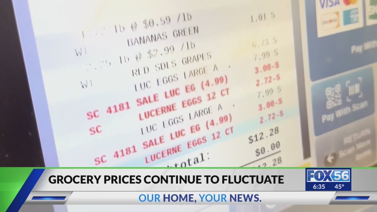 Grocery prices increased since 2025