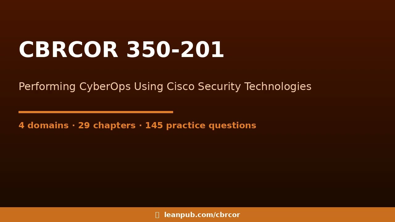 CBRCOR 350-201 &mdash; Complete Study Guide | CCNP Cybersecurity | CyberOps, Threat Hunting, SOC