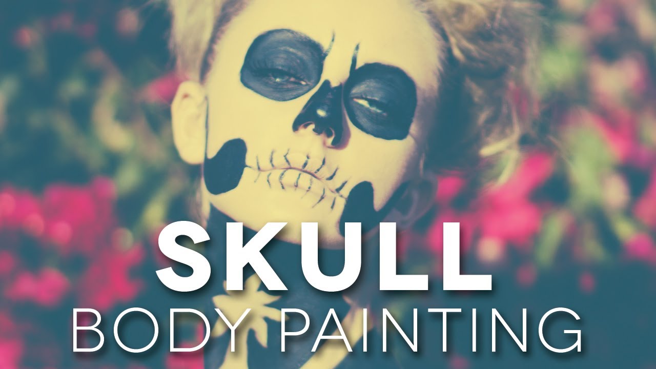 Skull Body Painting