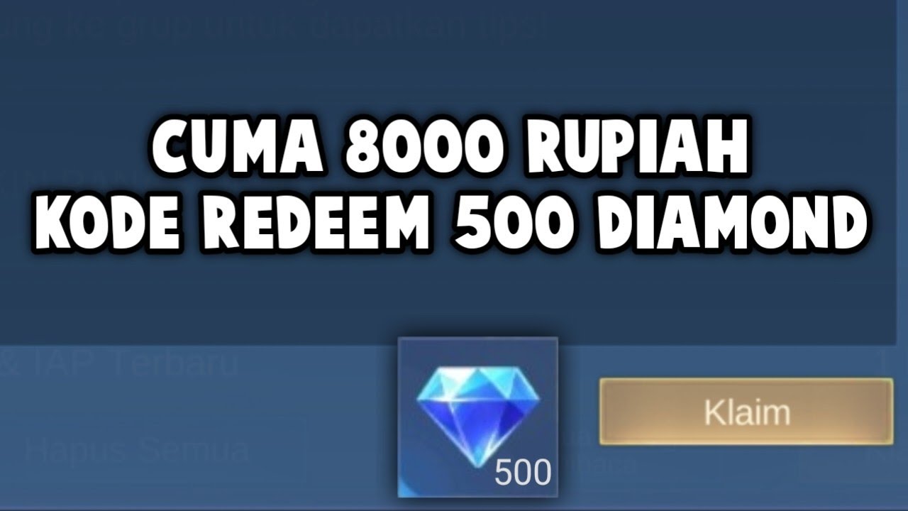 CARA DAPETIN KODE REDEEM 500 DIAMOND CUMA 8000 RUPIAH ! LANGSUNG GUA COBA !!