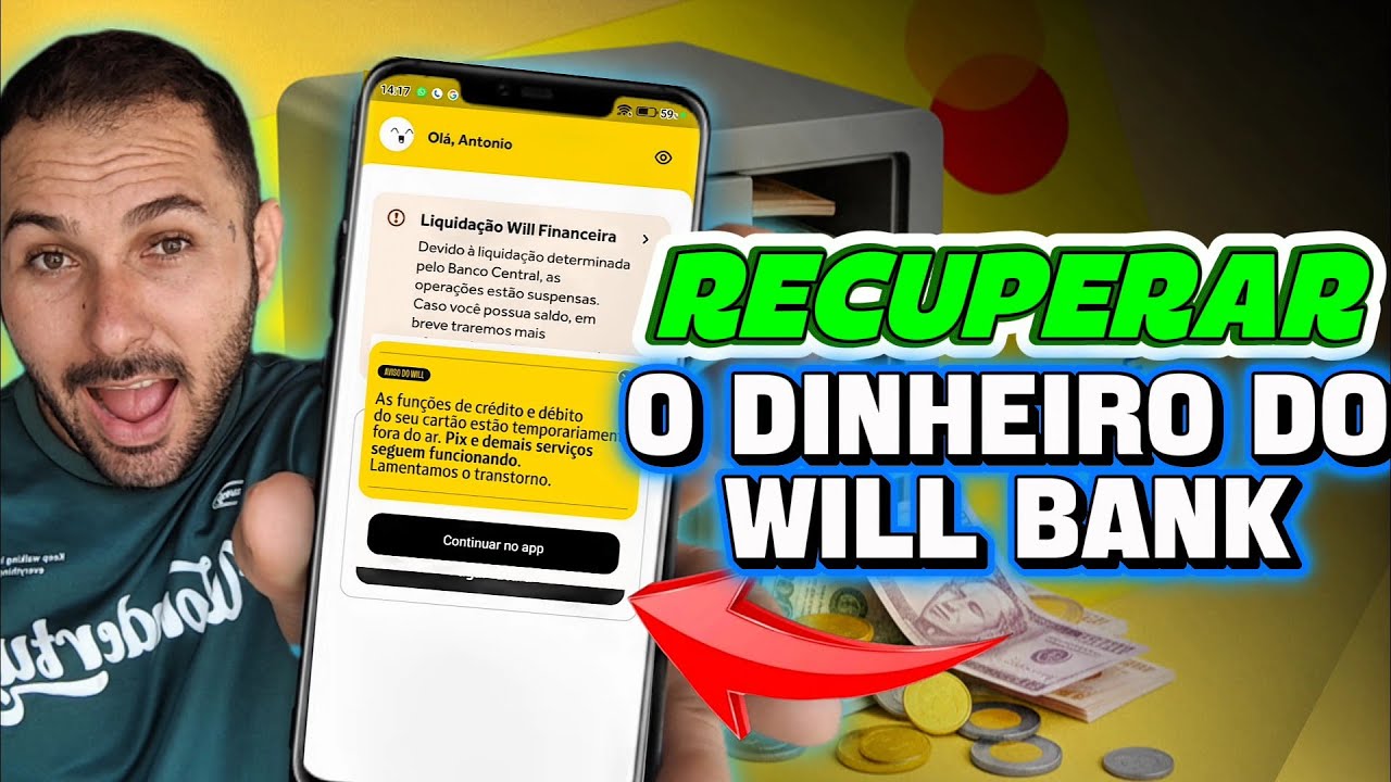 COMO RETIRAR o meu  DINHEIRO QUE ficou preso no WILL BANK (faça como ensino aqui)