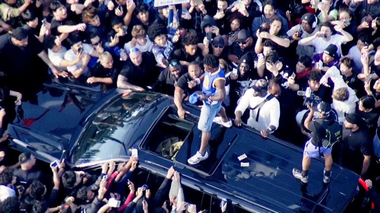 Massive crowds surround YouTube star IShowSpeed as he tours San Francisco