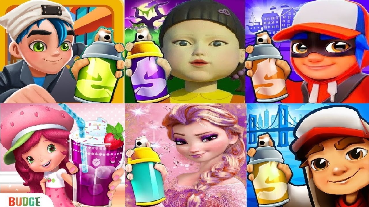 Subway Surfers VS Squid Game Doll VS Subway Rush Street Rush - Running Game VS Tom Karting GAMEPLAY
