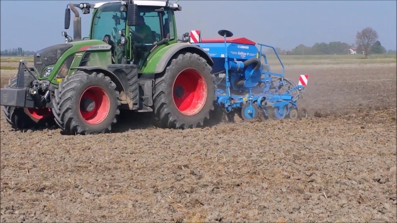 |Semina Riso in asciutta| Fendt 718s4 + Lemken Solitair 9 Az.Agr Pistocchini