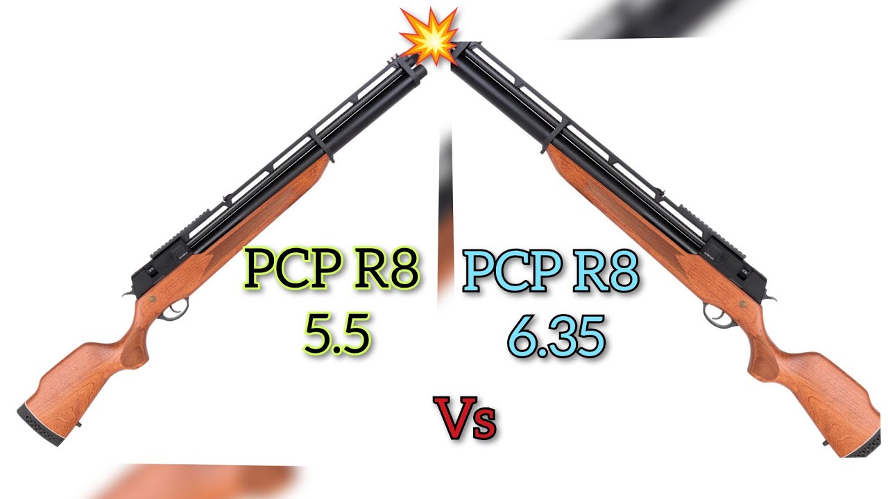 ROSSI R8 PCP 5.5 Vs PCP R8 6.35 ,QUEM GANHA?🤔🤠💥💥🇧🇷