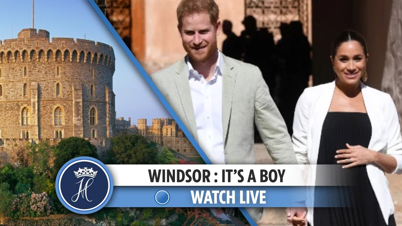 Royal baby - Meghan Markle and Prince Harry have a boy, crowds gather in Windsor: LIVE