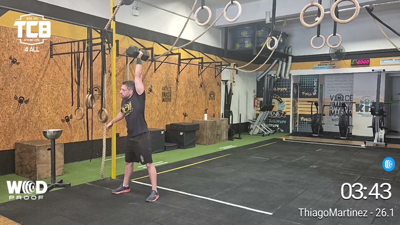 Wod 26.1 Extremidade Superior - TCB - Thiago Martinez - Crossfit Dádiva 