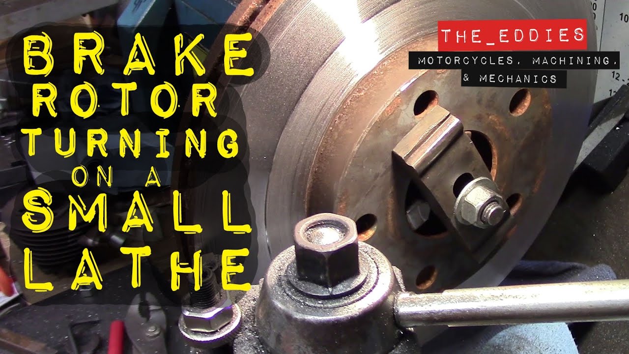Turning a Brake ROTOR Disc on a Small Lathe Mill Drill
