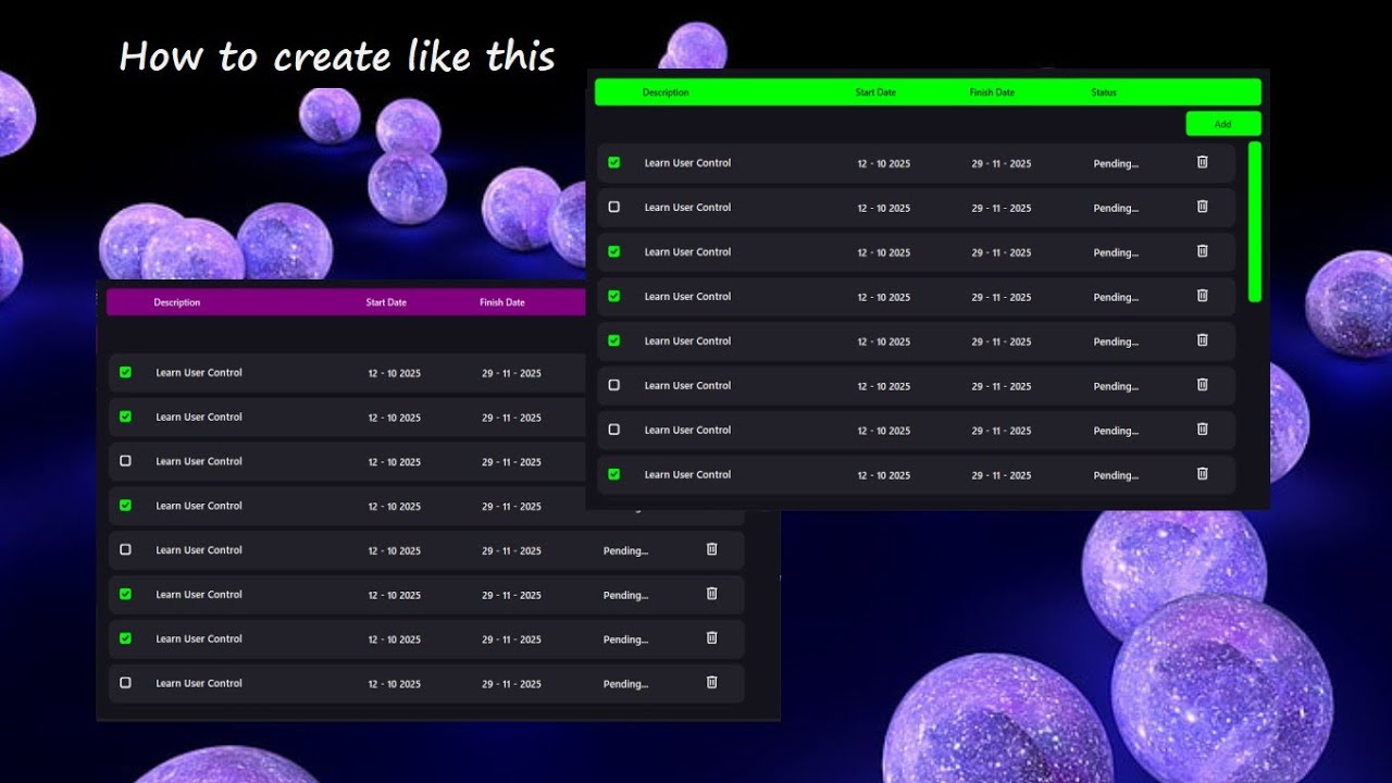 Modern To-Do List App in WinForms | Better Than DataGridView | Guna2 UI Design Tutorial (C#)