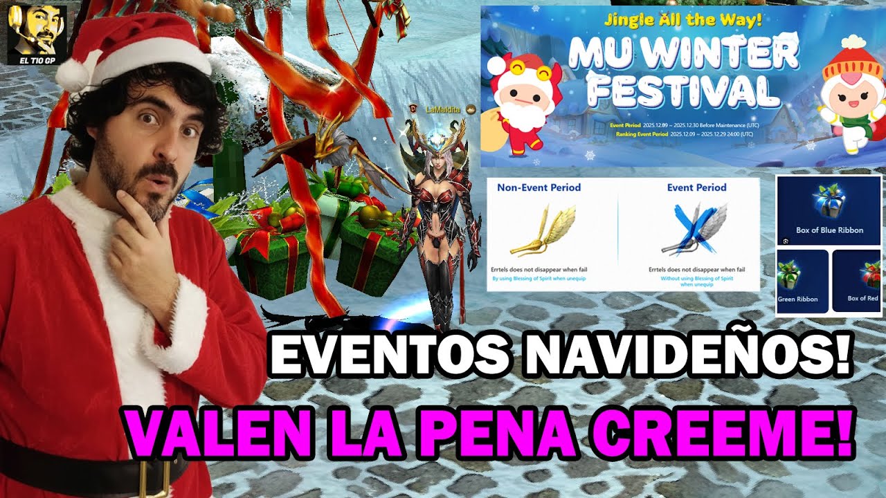 LA NAVIDAD LLEGO A GMO CON MUCHOS EVENTOS INTERESANTES!🎅🎄l Mu online S20.1.3