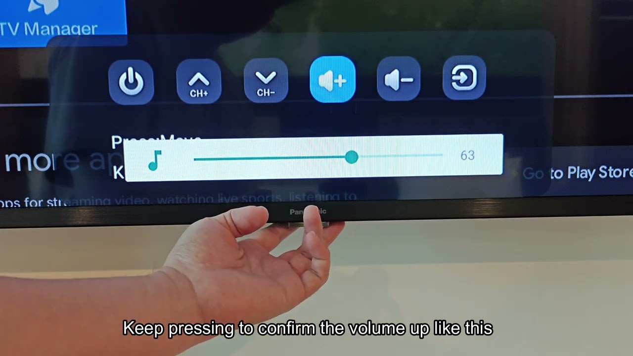 Panasonic TV Control Volume Without Remote