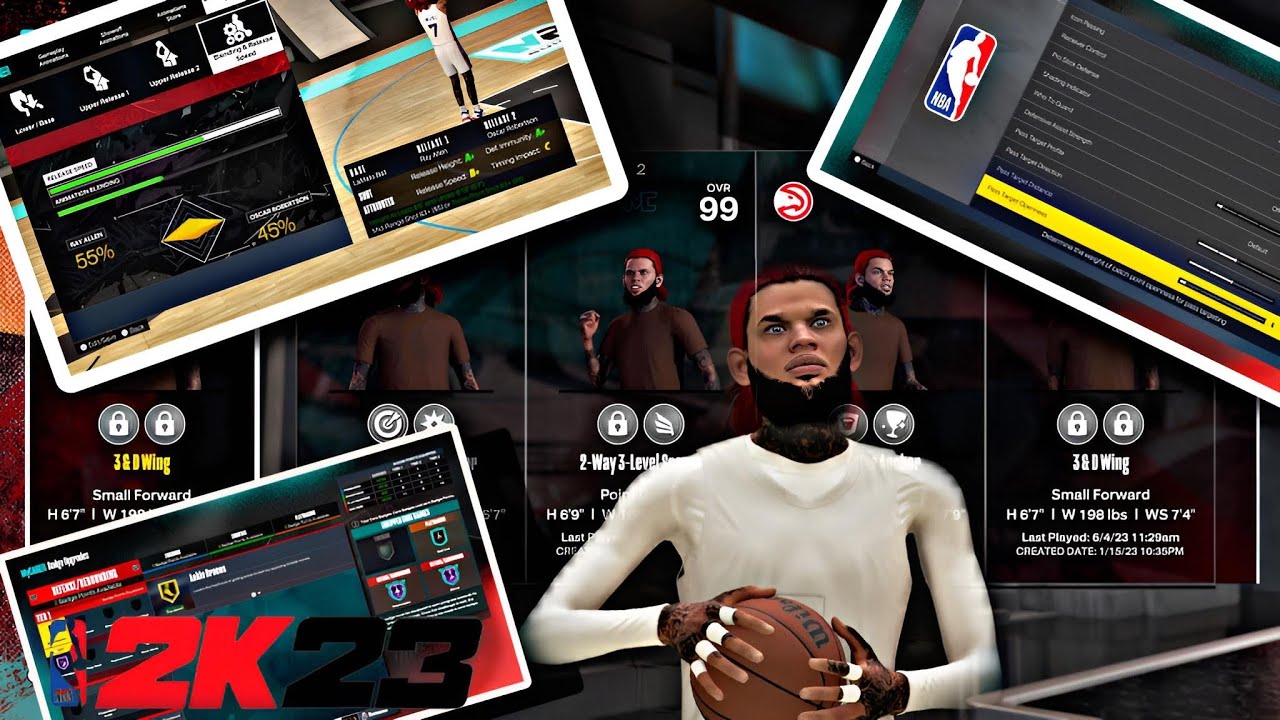 NBA 2k23 LOCK ACADEMY | Best Badges | Best Jumpshot | Defensive Settings | Best Build