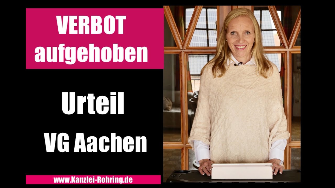 Einrichtungsbezogene Impfpflicht   Urteil VG Aachen : Tätigkeitsverbot rechtswidrig