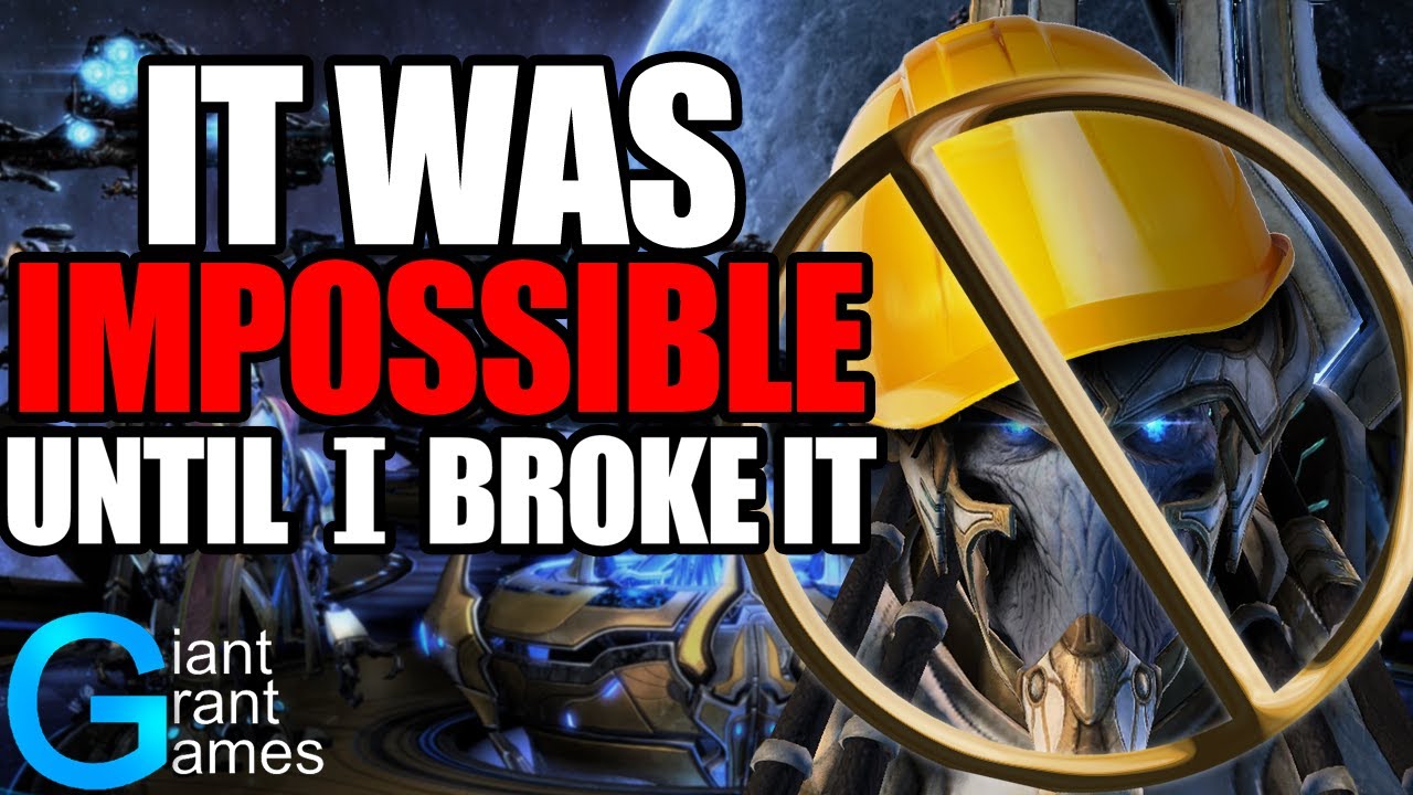 I Broke Starcraft 2 Because Legacy of the Void Without Building Anything Is Too Hard.
