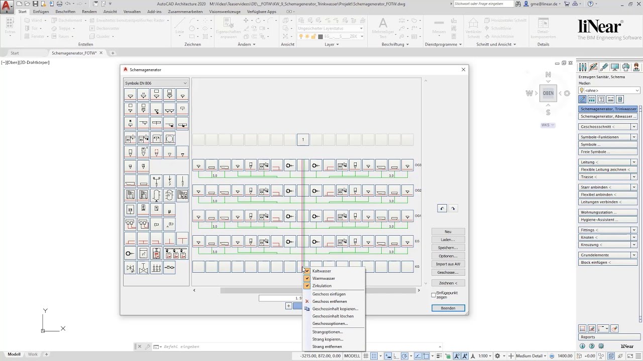 Das schnellste Schema der Branche | Der LINEAR Schemagenerator für AutoCAD