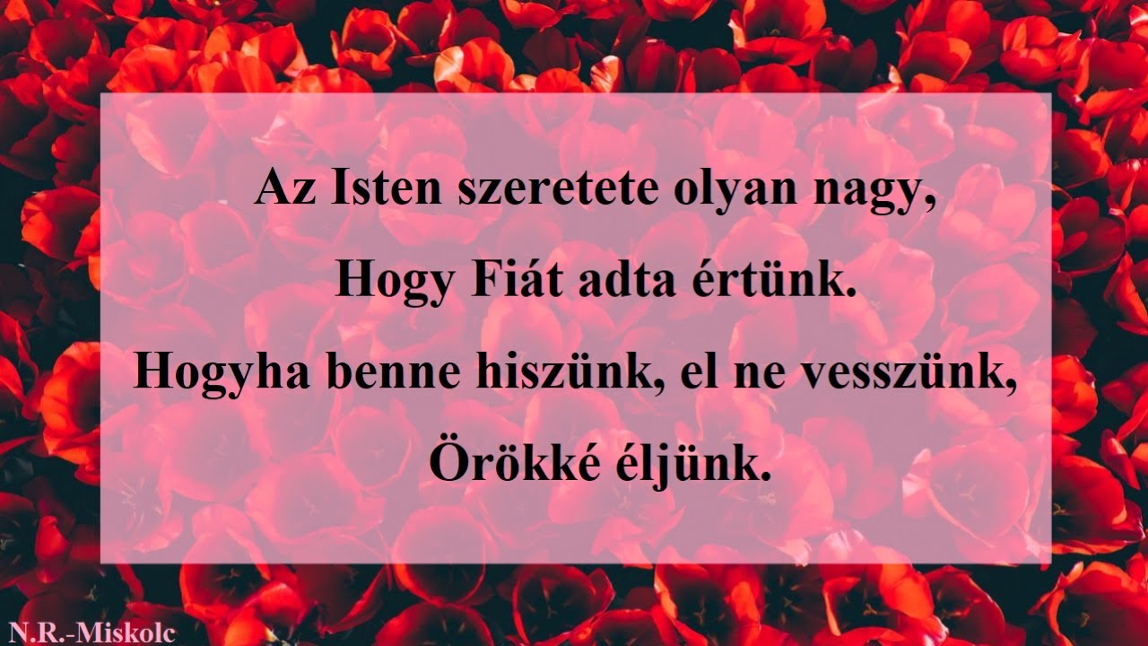 Az Isten szeretete olyan nagy