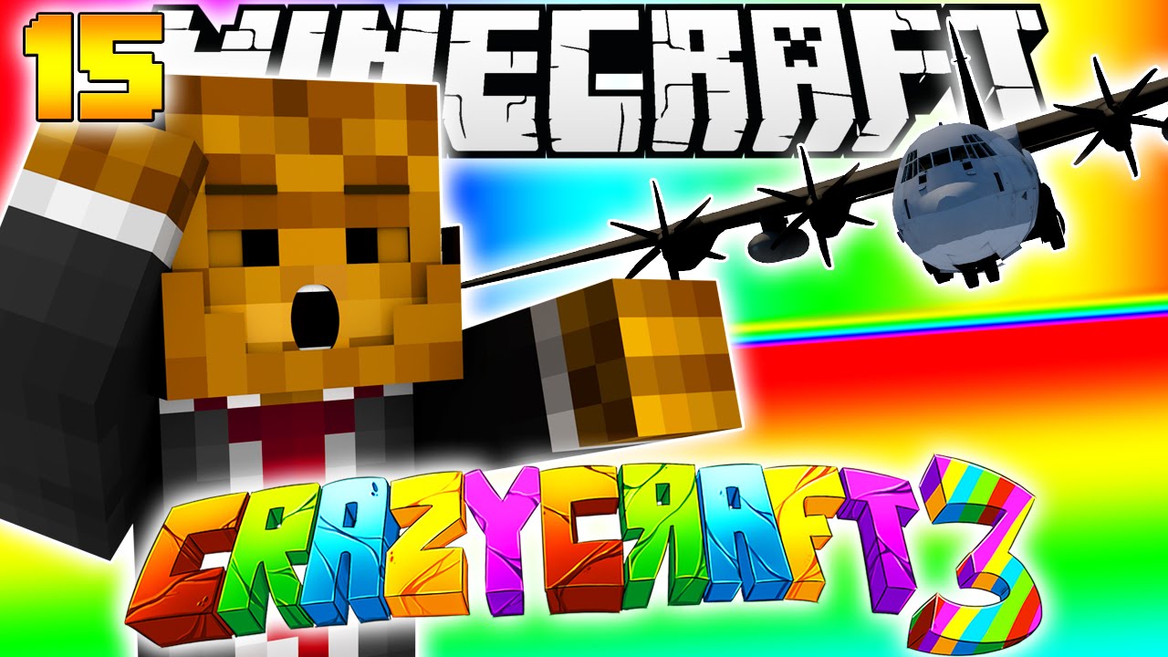 Minecraft CRAZY CRAFT 3.0 — Мод UAV Airplane № 15 | JeromeASF