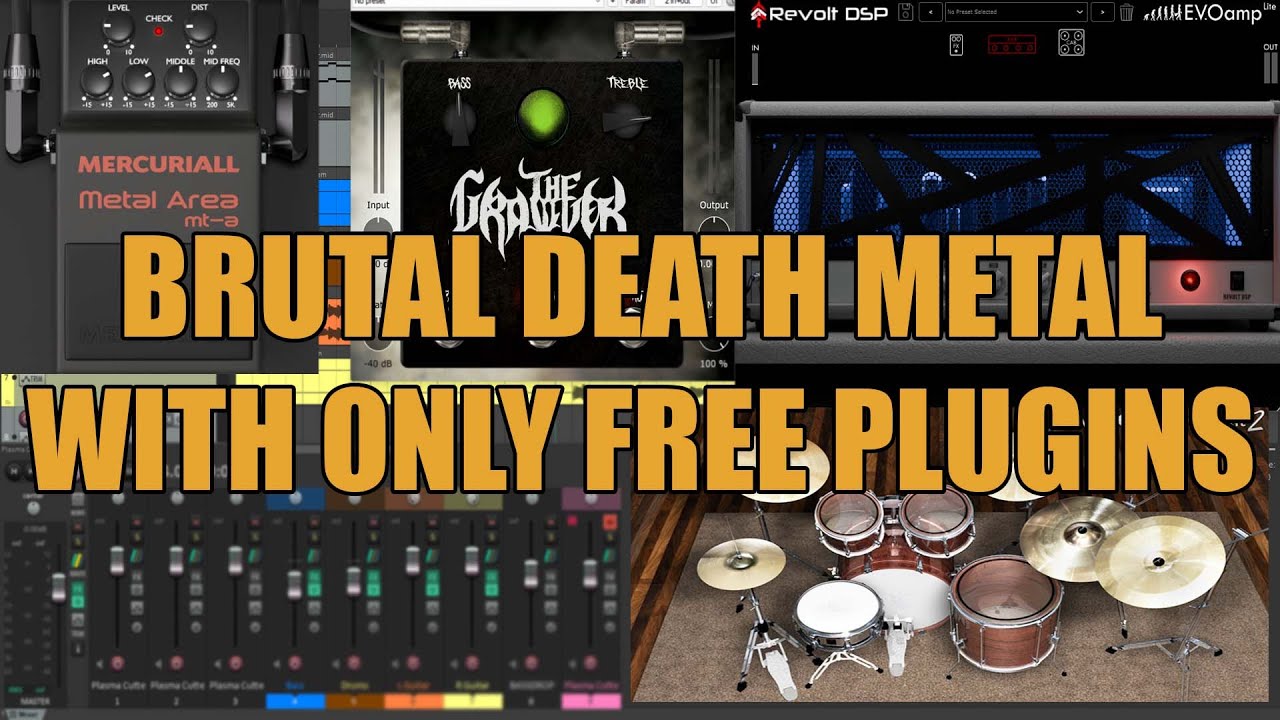 Brutal Death Metal With Only Free Plugins