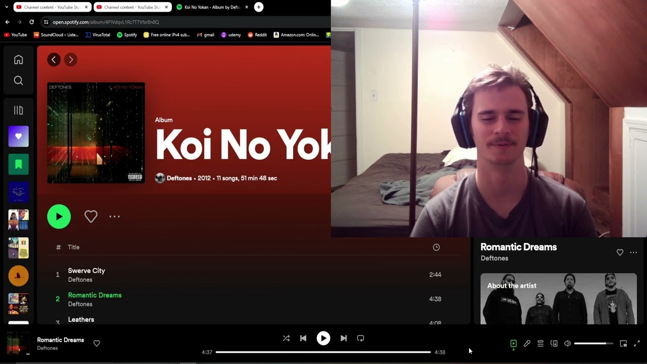First Time Album Listen and Reaction to: Deftones - Koi No Yokan