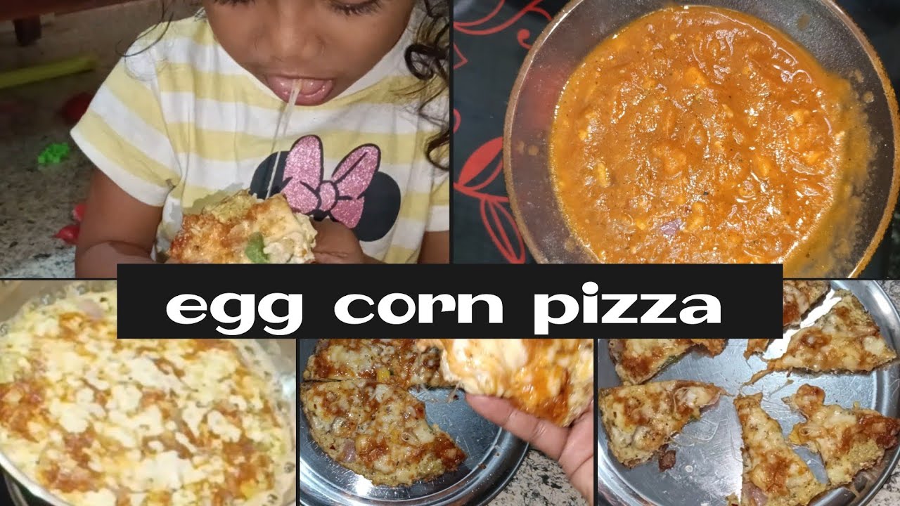 🤤 Egg corn pizza recipe🍕| ಎಗ್ ಕಾರ್ನ್ ಪಿಜ್ಜಾ ರೆಸಿಪಿ | healthy evening snacks @yudvigowda 
