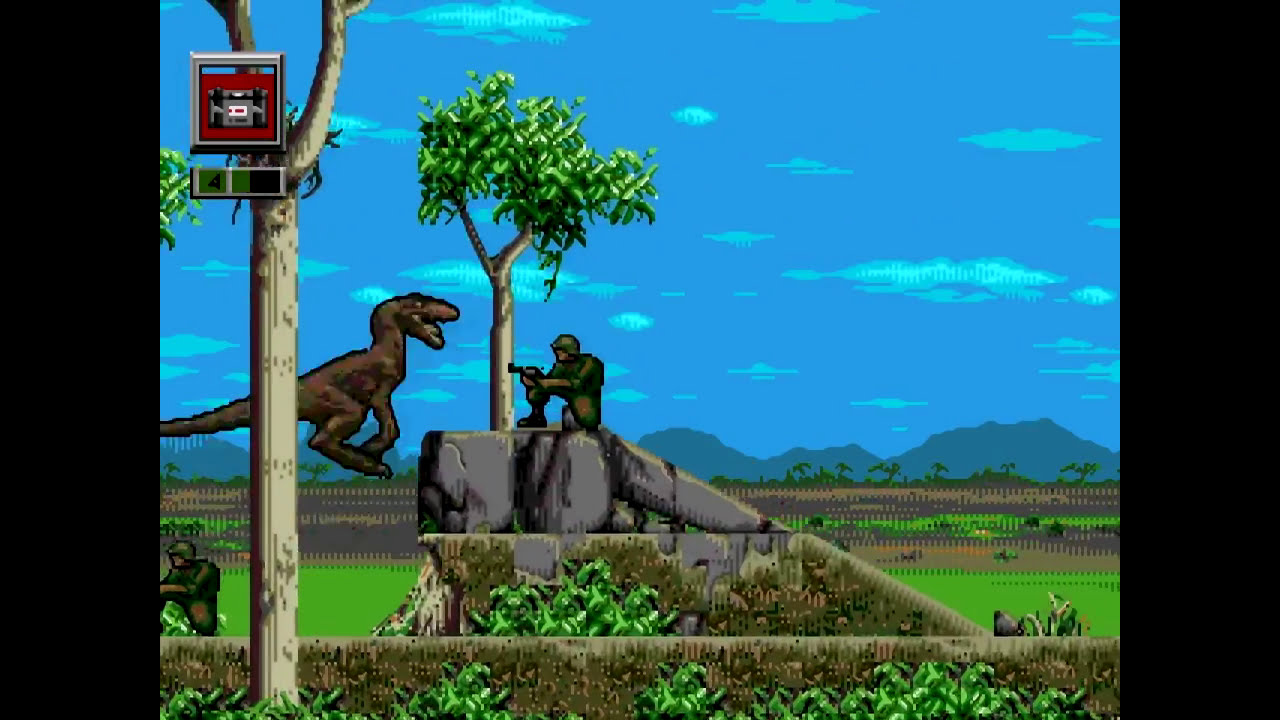 Jurassic Park: Rampage Edition SEGA Mega Drive/Genesis (Raptor walkthrough) [029]