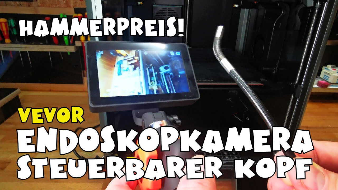 Vevor HD Endoskopkamera mit beweglichem Kopf